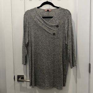 East Adeline grey light-weight sweater/blouse.